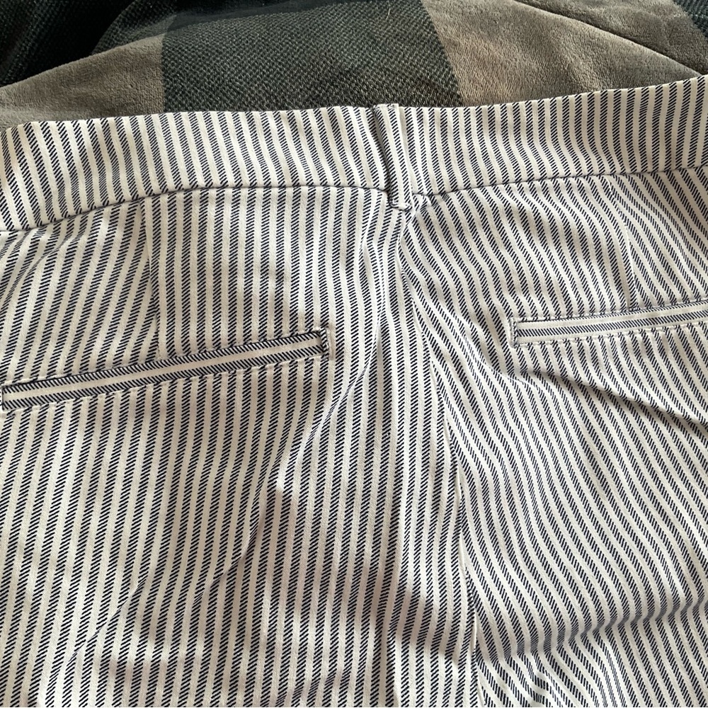 Old Navy Blue White Stripe Ankle Pants Size 10 Never Worn - Picture 6 of 7